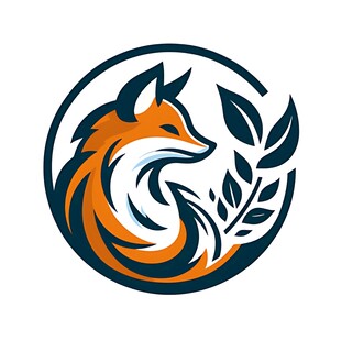 狐狸叶饰标志设计