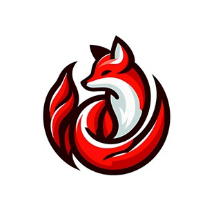 红色狐狸标志设计