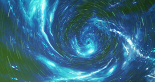 蓝色漩涡奇幻风光