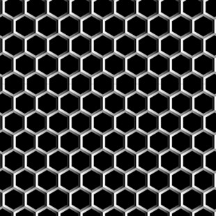 黑色蜂窝状几何图案背景