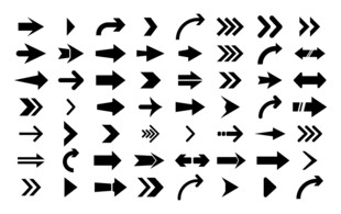 多样箭头图标集合