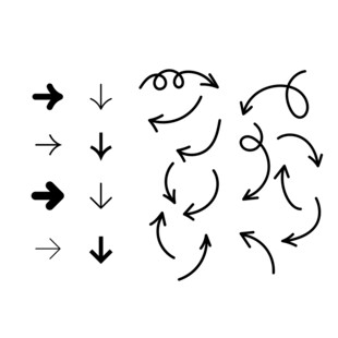 多样箭头图标集合