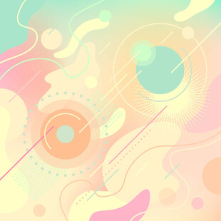 梦幻渐变流体抽象背景图