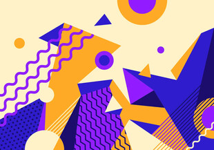 几何抽象艺术图案设计