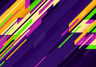 炫彩几何线条抽象背景图