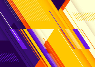 多彩几何抽象线条背景图