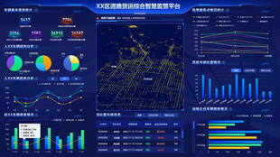 科技风数据可视化界面