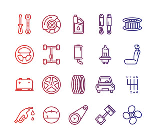 汽车相关图标集合