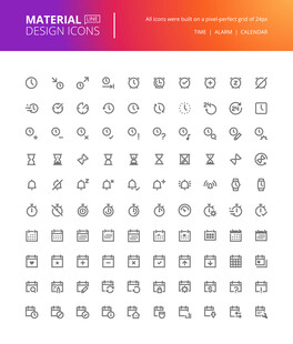 简约线性图标集合