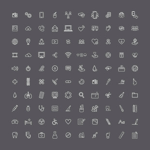 通用简洁图标集合