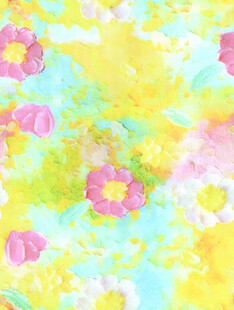 梦幻花卉水彩图案背景