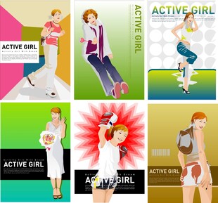 活力人物插画素材集合