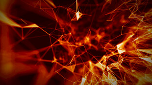 炫彩抽象红色光线背景图