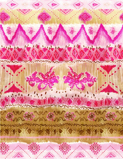 粉色民族风几何图案纹理