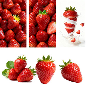新鲜草莓 多样视觉呈现