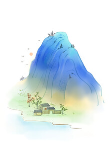 水墨山水意境图