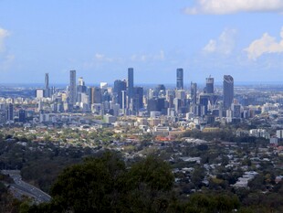 俯瞰布里斯班都市风景
