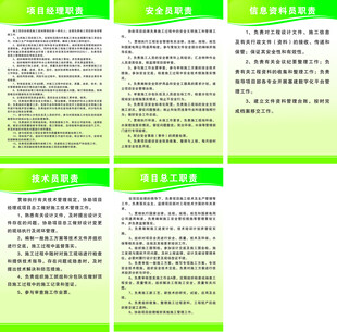 绿色清新制度牌设计模板