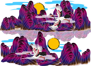 梦幻山水间的静谧景象