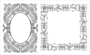 花边矢量图