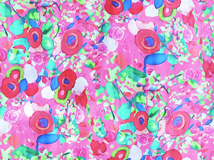 梦幻多彩花卉图案背景