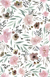 花卉水彩图案背景纹理