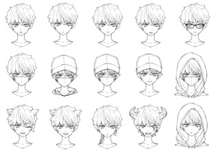 多样发型设计参考图