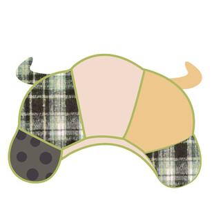 牛角包抱枕设计