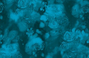 蓝调花卉纹理背景图案