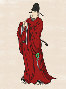 白描男子 上色 古风男子