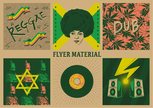 艺术风格拼贴图案