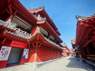 中式古建筑街道景观