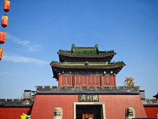 中式古建筑城楼景观