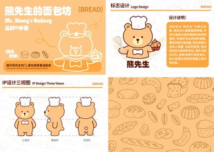 卡通烘焙主题VIS素材