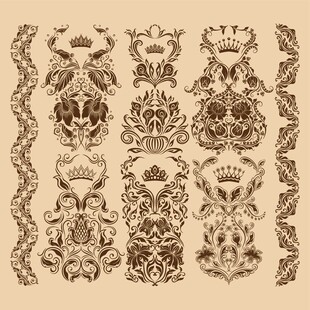 复古欧式花纹装饰图案集