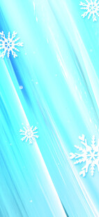 蓝色渐变背景上的雪花