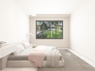 简约儿童房白色系温馨卧室空间