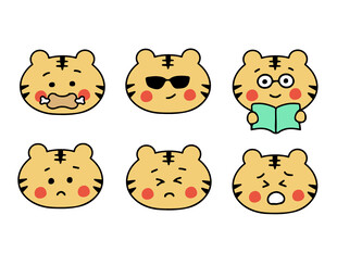 可爱老虎表情集合