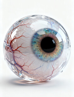 逼真眼球玻璃工艺品