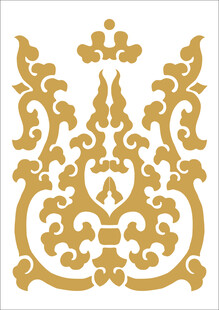 金色传统花纹图案