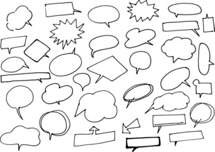 多样创意对话气泡集合