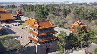 中式古建筑群俯瞰景观