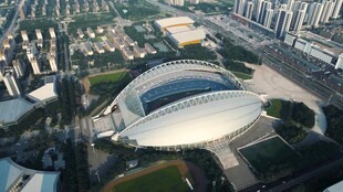 城市中的大型体育场