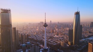 上海城市天际线壮丽景观