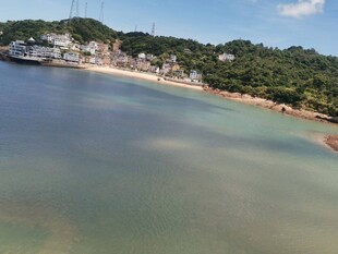 美丽海滨风光俯瞰图