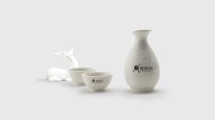 酒具样机效果贴图