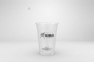 透明啤酒杯样机效果贴图