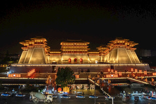 洛阳应天门璀璨夜景