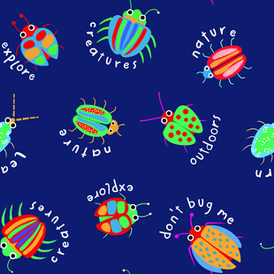 矢量昆虫卡通循环