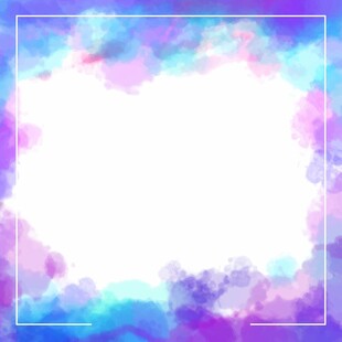 梦幻水彩边框背景图